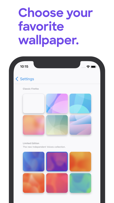 Firefox Fast & Private Browser App Store screenshot