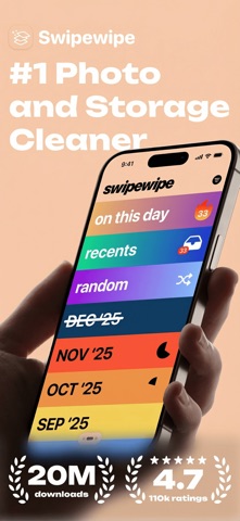 Swipewipe: Photo Cleaner App Store screenshot