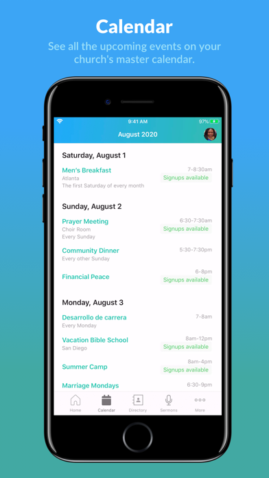 Church Center App Store screenshot