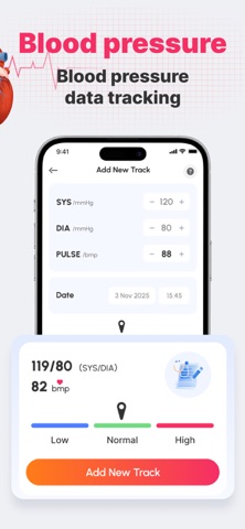 Blood Pressure Health Planner App Store screenshot