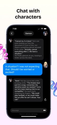 Swerve: AI Chat & Stories App Store screenshot