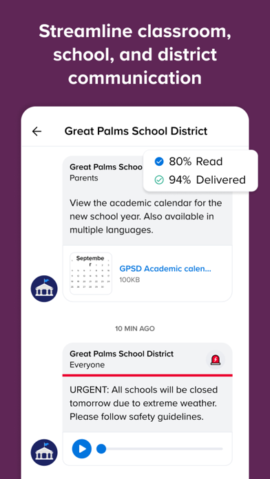Remind: School Communication App Store screenshot