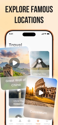 Travel Camera & Compass App Store screenshot
