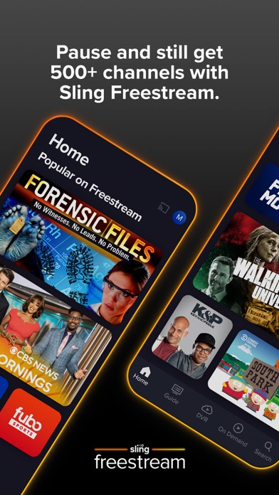 Sling: Live TV, Sports & News App Store screenshot