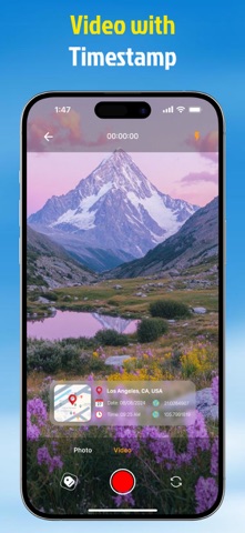 Mapvia: Auto Timestamp GPS Cam App Store screenshot