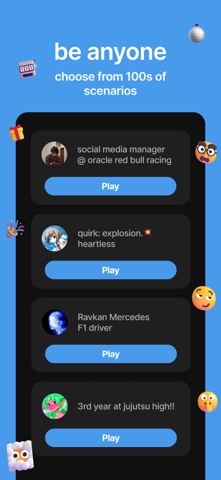 status - sims but social media App Store screenshot