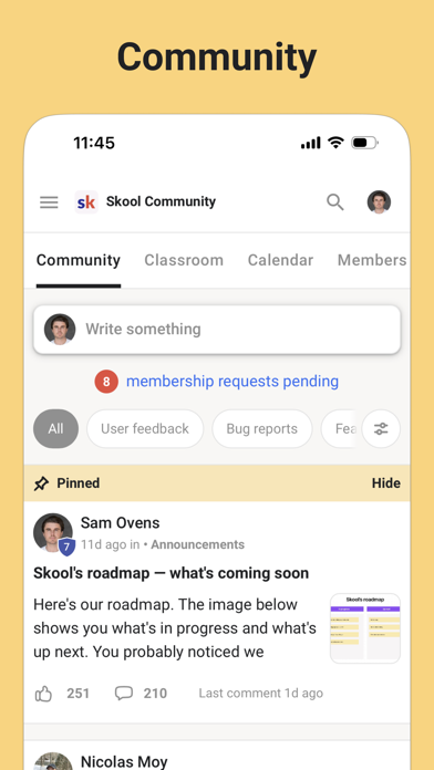 Skool Communities App Store screenshot