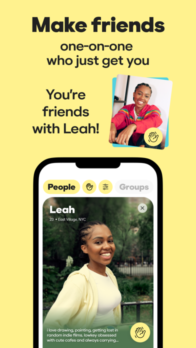 BFF: Make friends & meet up App Store screenshot