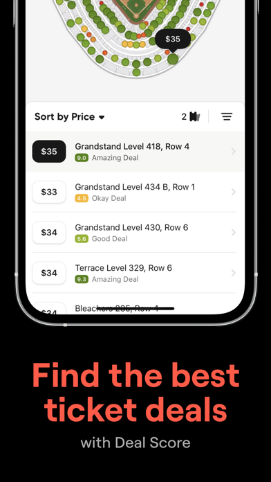 SeatGeek - Buy Event Tickets App Store screenshot