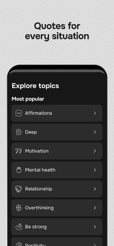 Motivation - Daily quotes App Store screenshot