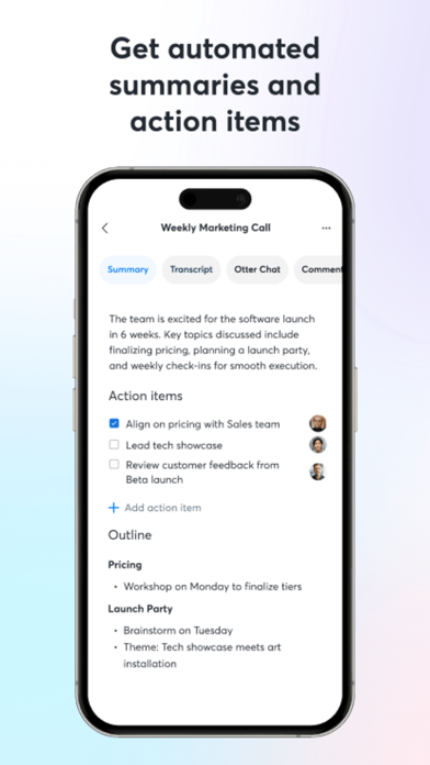 Otter Transcribe Voice Notes App Store screenshot