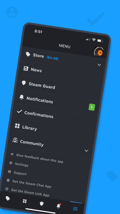Steam Mobile App Store screenshot