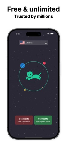 VPN cat: Fast Secure Unlimited App Store screenshot