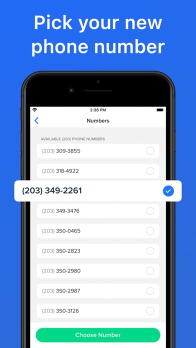 Second Texting Number App Store screenshot
