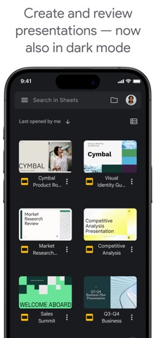 Google Slides App Store screenshot