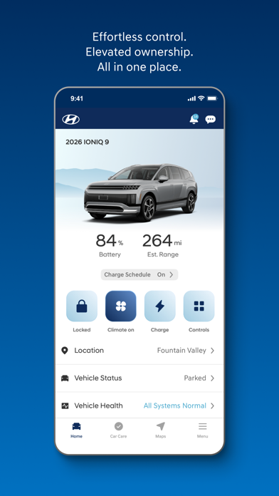 MyHyundai with Bluelink App Store screenshot