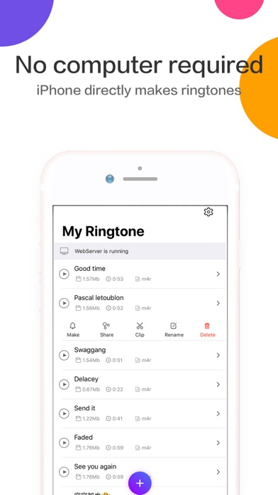 Ringtones Maker - the ring app App Store screenshot