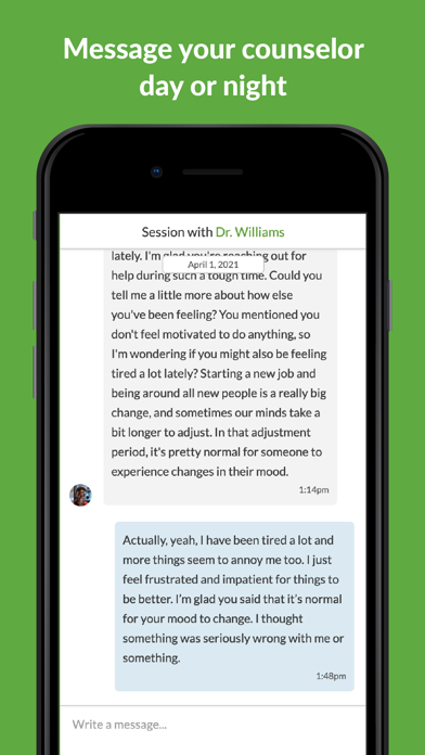 BetterHelp - Therapy App Store screenshot