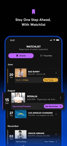 Ticketmaster-Buy, Sell Tickets App Store screenshot