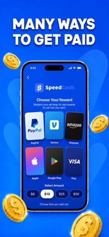 SpeedCash: Play & Earn Rewards App Store screenshot