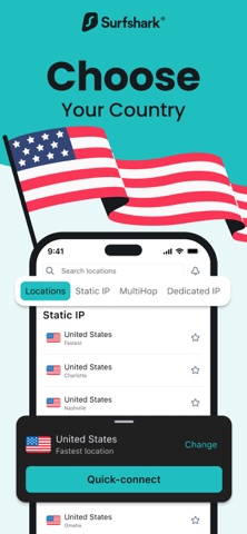 Surfshark VPN: Fast & Secure App Store screenshot
