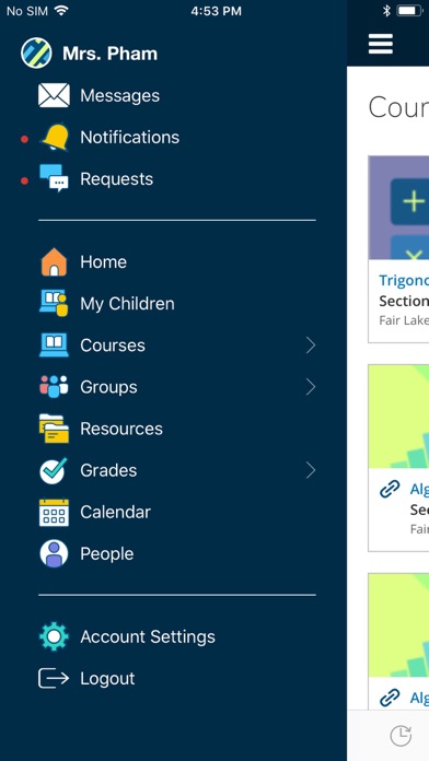 Schoology App Store screenshot