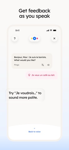 Language Learning: Pingo AI App Store screenshot