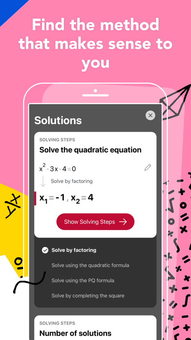 Photomath App Store screenshot