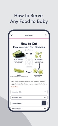 Solid Starts: Baby First Foods App Store screenshot