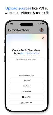 Gemini Notebook App Store screenshot