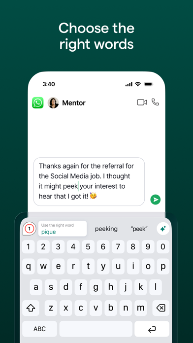 Grammarly: AI Keyboard & Voice App Store screenshot