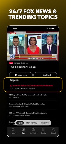 FOX One: Live News, Sports, TV App Store screenshot