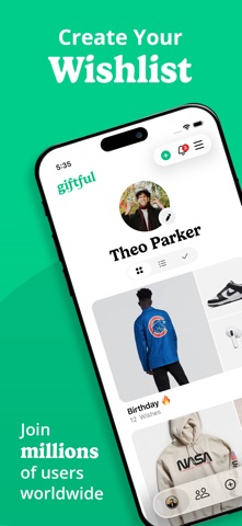 Giftful - Wishlist & Registry App Store screenshot