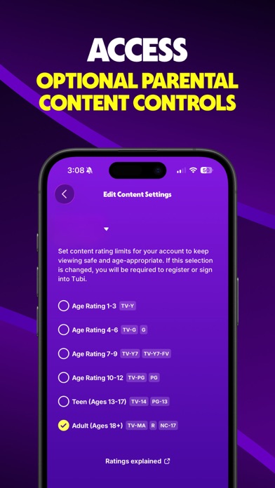 Tubi: Movies & Live TV App Store screenshot