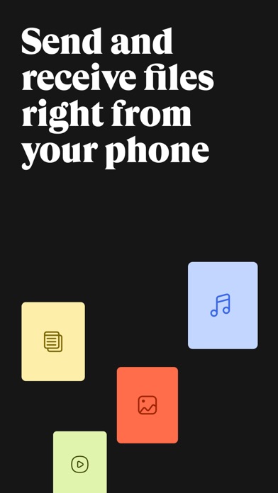 WeTransfer: Transfer Files App Store screenshot