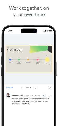 Google Slides App Store screenshot