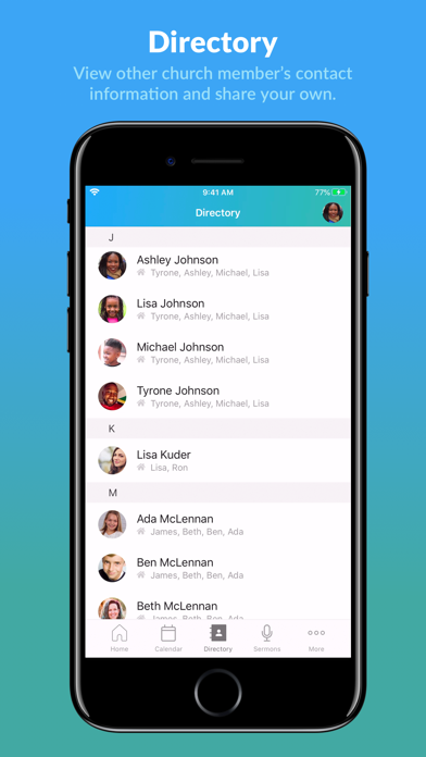 Church Center App Store screenshot