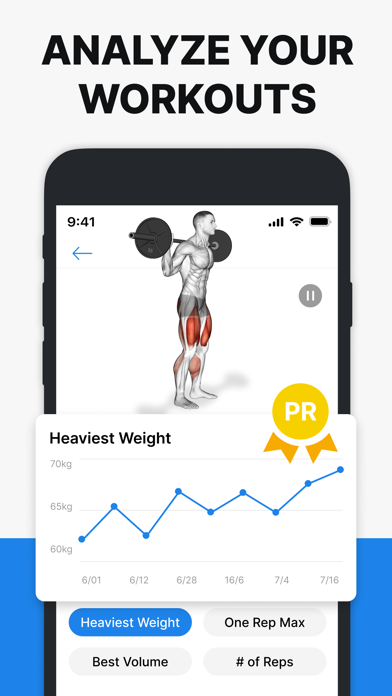 Hevy - Workout Tracker Gym Log App Store screenshot