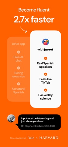 Parrot – Learn Spanish App Store screenshot