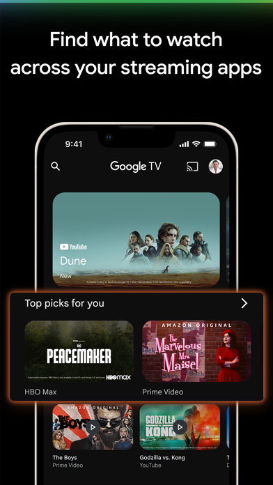 Google TV: Watch Movies & TV App Store screenshot