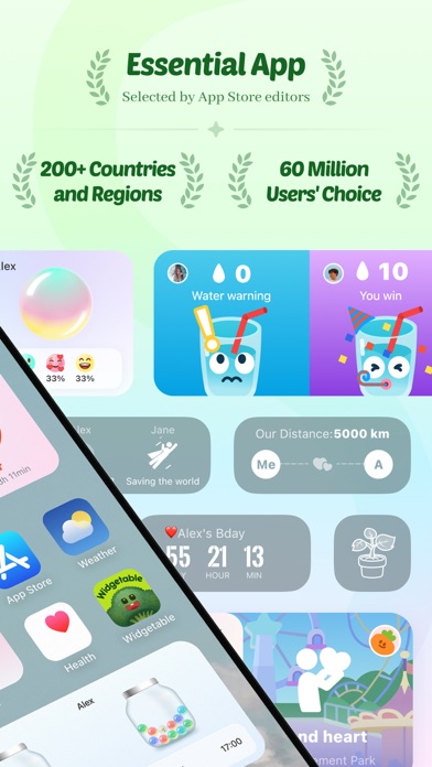 Widgetable: Besties & Couples App Store screenshot