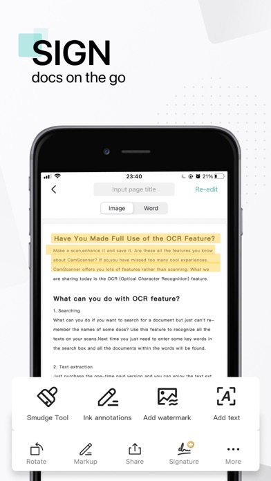 CamScanner - PDF Scanner App App Store screenshot
