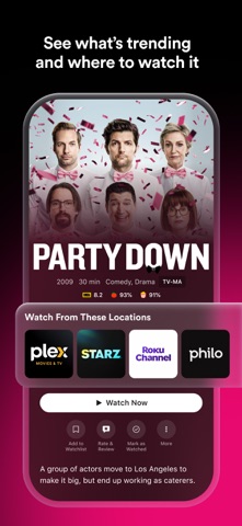 Plex: Find Movies and TV Shows App Store screenshot