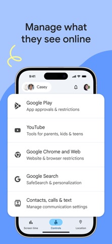 Google Family Link App Store screenshot