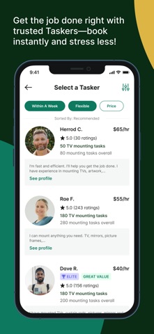 Taskrabbit - Handyman & more App Store screenshot