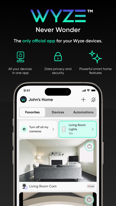 The Official Wyze App App Store screenshot