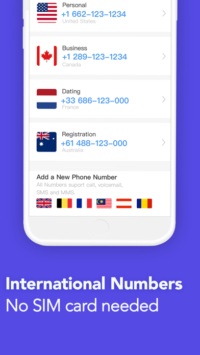 TalkU: Unlimited Calls + Texts App Store screenshot