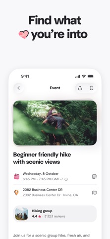 Meetup: Social Events & Groups App Store screenshot