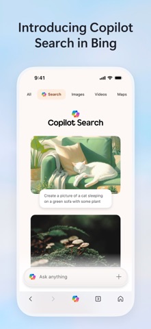 Microsoft Bing Search App Store screenshot
