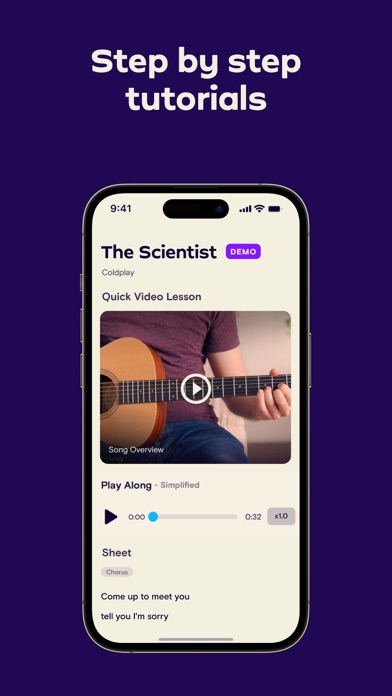 Simply Guitar - Learn Guitar App Store screenshot